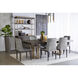 Elisa Grey Oak / Naya Check Black Dining Chair